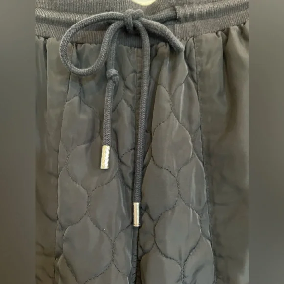 SANDY LIANG Womens High Rise Quilted Jogger Pants Black Sz XXS - Picture 6 of 6